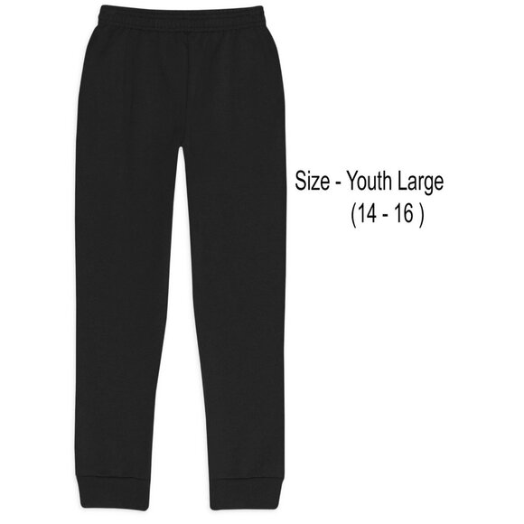 Hanes Youth ComfortBlend EcoSmart Sweatpants Youth Large Black - Picture 1 of 5